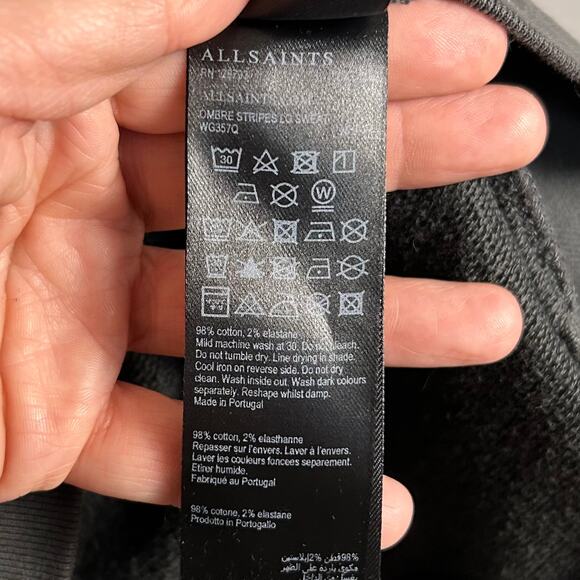 ALLSAINTS sweatshirt women's Small tiger oversized Y2k Animal Graphic print - Picture 8 of 8